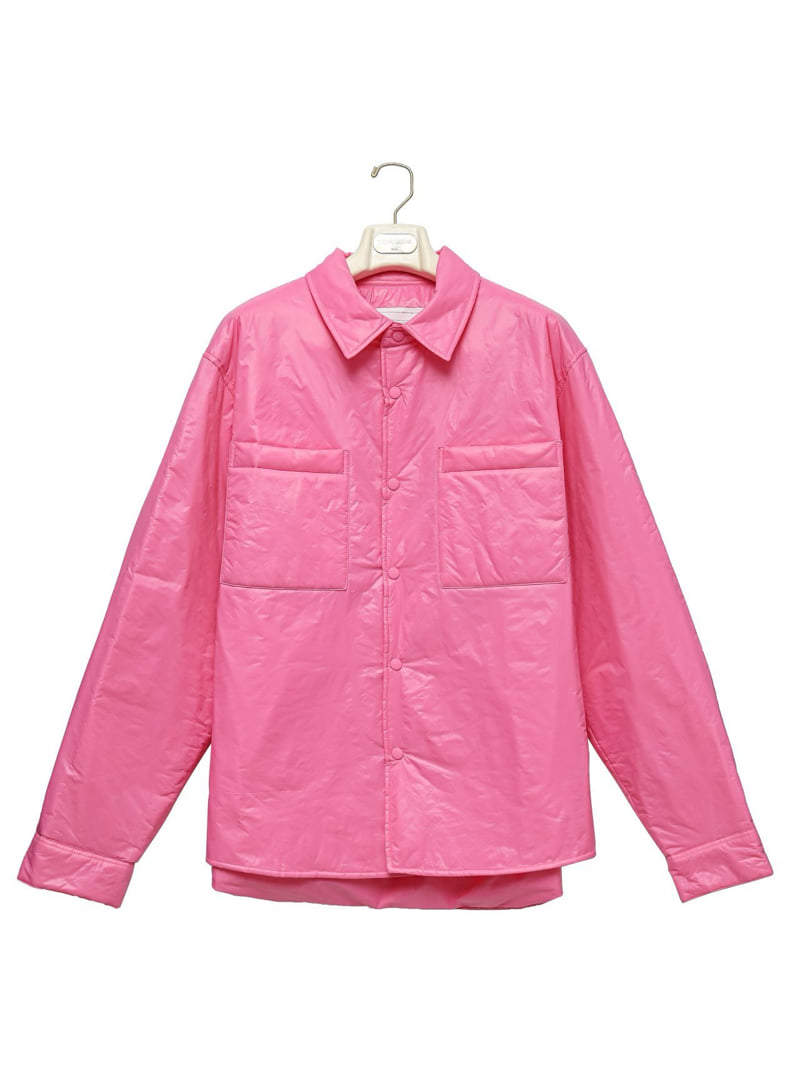 Paper Moon - Korean Women Fashion - #womensfashion - Oversized Vivid Lightweight Padded Button Down Shirt - 12