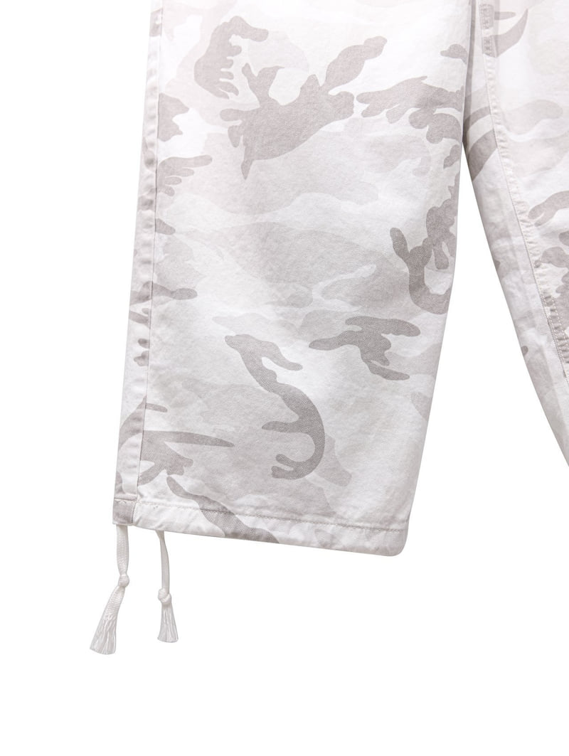 Paper Moon - Korean Women Fashion - #womensfashion - Camouflage Cotton Banded Maxi Wide Trousers - 11