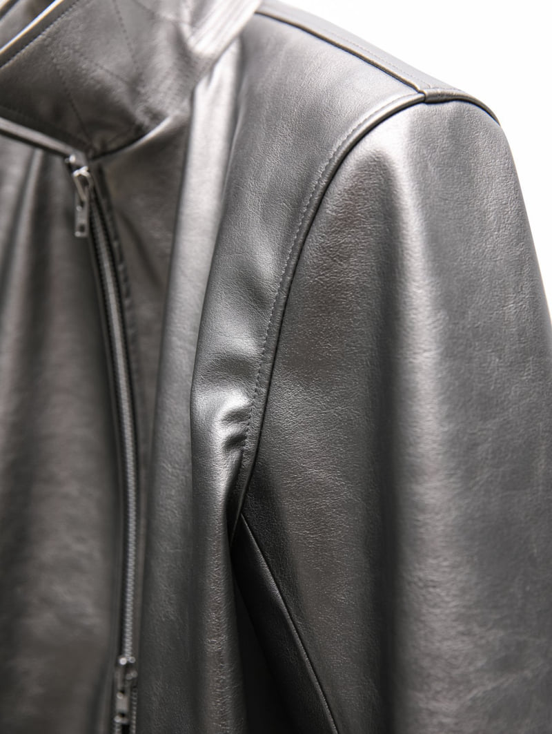 Paper Moon - Korean Women Fashion - #womensfashion - Oversingle Zipper Belted Buckle Jacket - 12