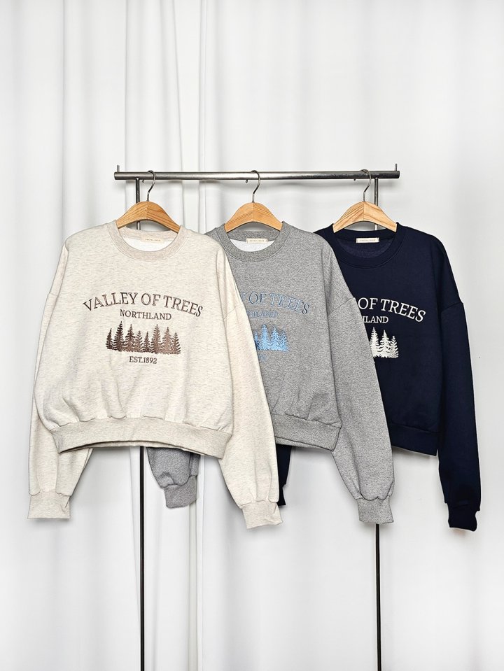 Pastel Deer - Korean Women Fashion - #thelittlethings - Double Fleece Valley Crop Sweatshirt - 2