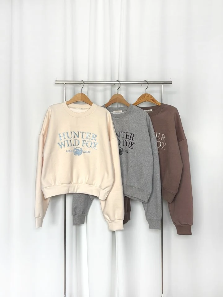 Pastel Deer - Korean Women Fashion - #thelittlethings - Double Fleece Hunter Crop Sweatshirt