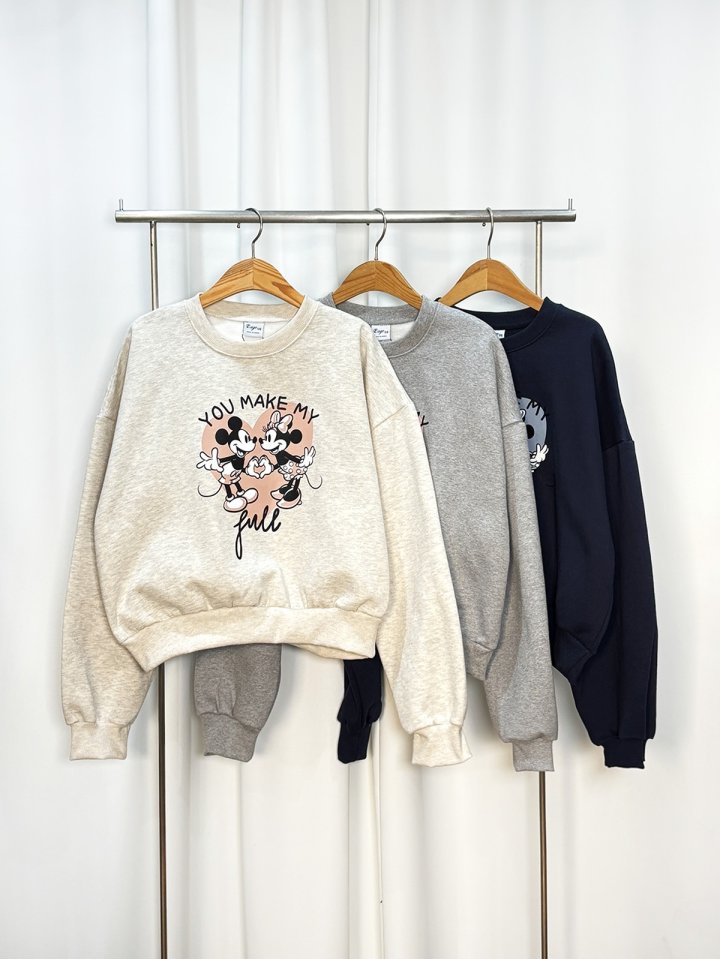 Pastel Deer - Korean Women Fashion - #womensfashion - Fleece Make Crop Sweatshirt - 2