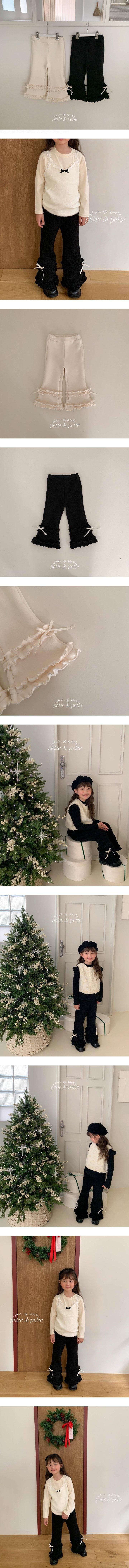 Petit & Petit - Korean Children Fashion - #childofig - Fluffy Frill Pants - 2