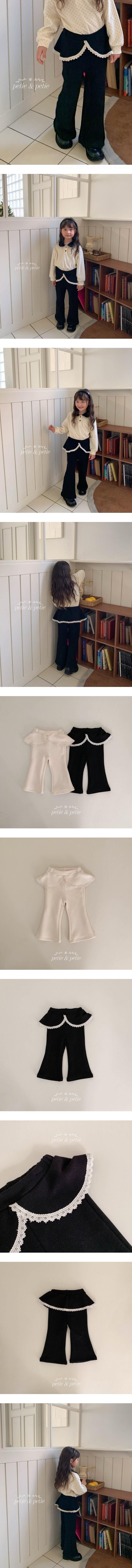 Petit & Petit - Korean Children Fashion - #designkidswear - Moss Skirt Flare Pants - 2