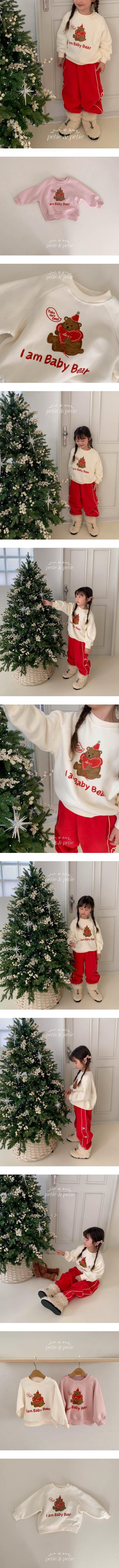 Petit & Petit - Korean Children Fashion - #minifashionista - Heart Bear Sweatshirt - 2