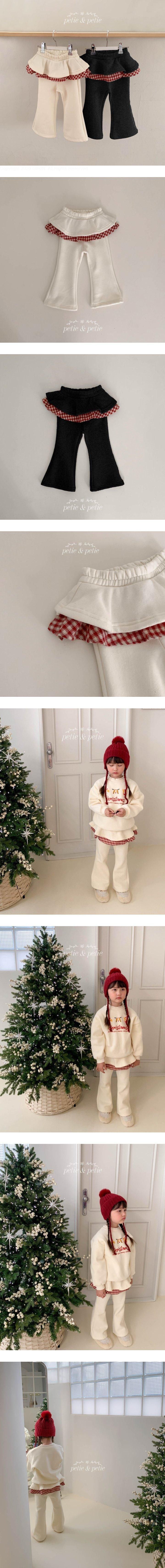 Petit & Petit - Korean Children Fashion - #prettylittlegirls - Check Tiered Flare Pants - 2