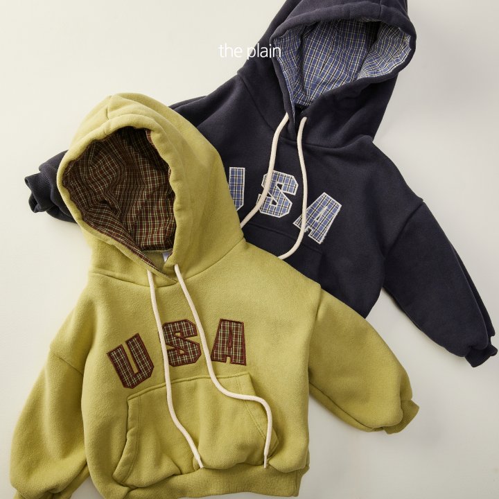 Plain - Korean Children Fashion - #Kfashion4kids - USA Check Hoodie - 11