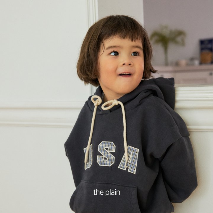 Plain - Korean Children Fashion - #childofig - USA Check Hoodie - 3
