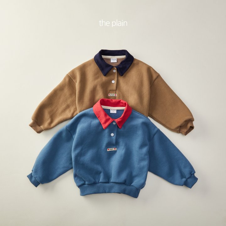 Plain - Korean Children Fashion - #childrensboutique - Rose Collar Sweatshirt