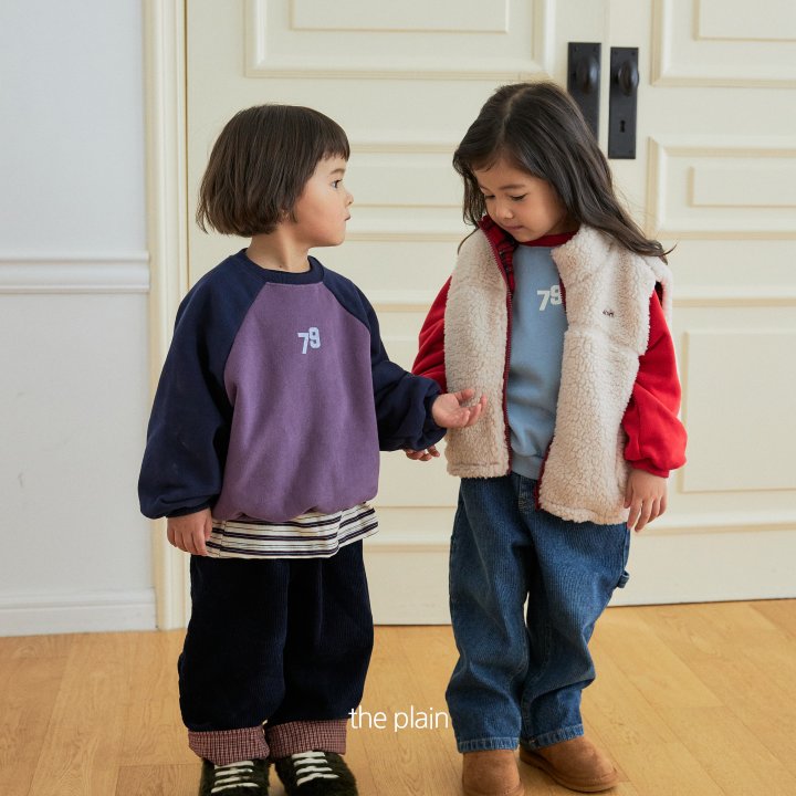 Plain - Korean Children Fashion - #childrensboutique - Pompom Check Reversible Vest - 3