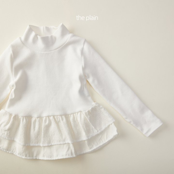Plain - Korean Children Fashion - #designkidswear - Rosa Frill Mock Neck Tee - 8
