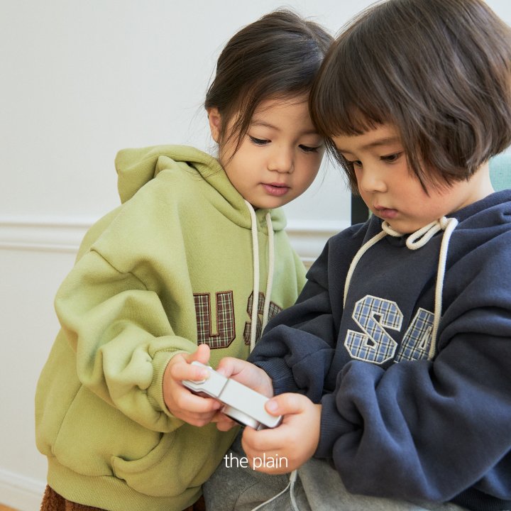 Plain - Korean Children Fashion - #discoveringself - USA Check Hoodie - 6