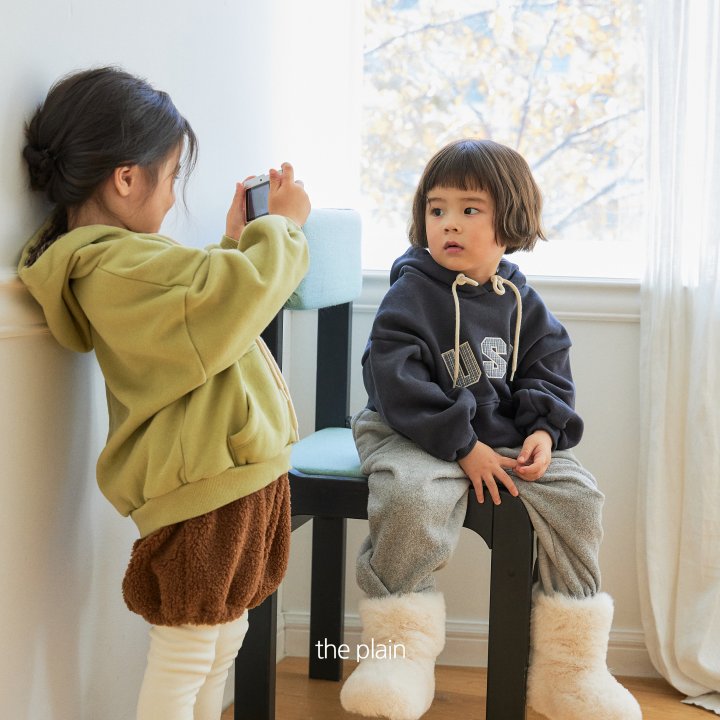 Plain - Korean Children Fashion - #fashionkids - USA Check Hoodie - 7