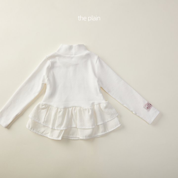 Plain - Korean Children Fashion - #kidsshorts - Rosa Frill Mock Neck Tee - 11
