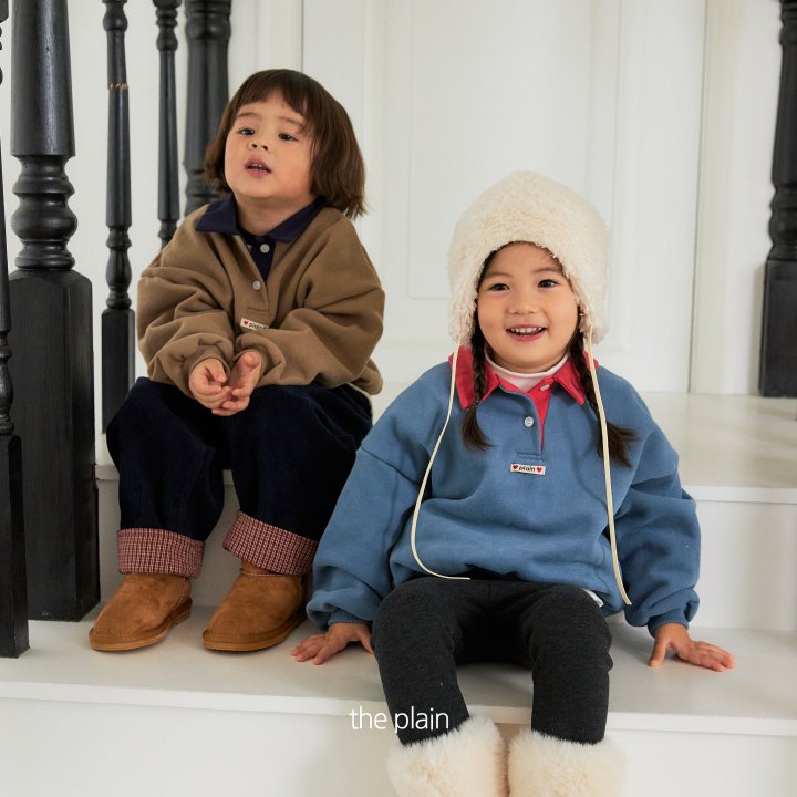 Plain - Korean Children Fashion - #littlefashionista - Rose Collar Sweatshirt - 9