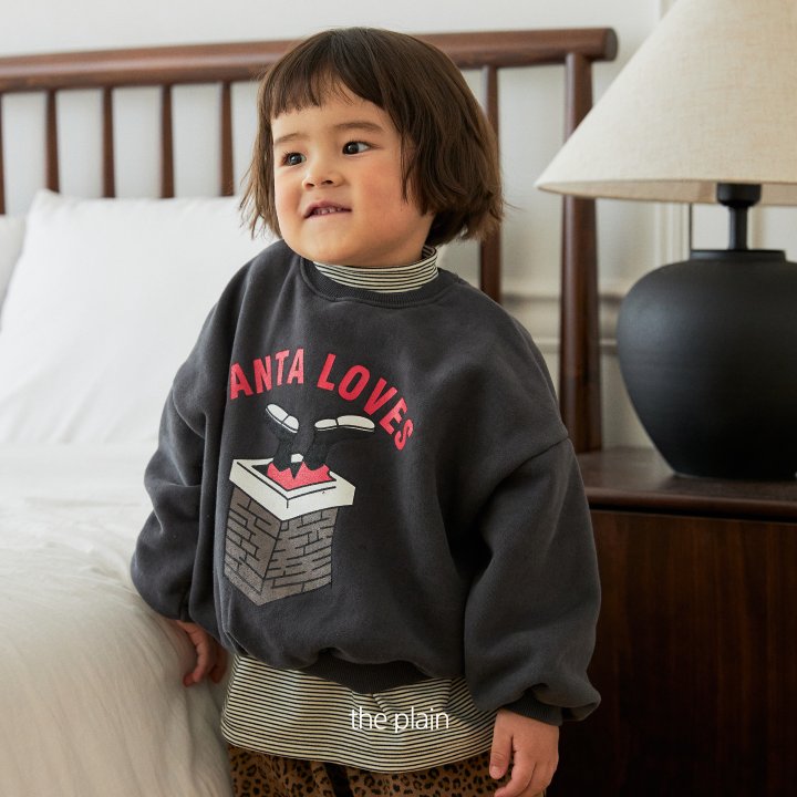 Plain - Korean Children Fashion - #littlefashionista - Chimney Santa Sweatshirt - 6