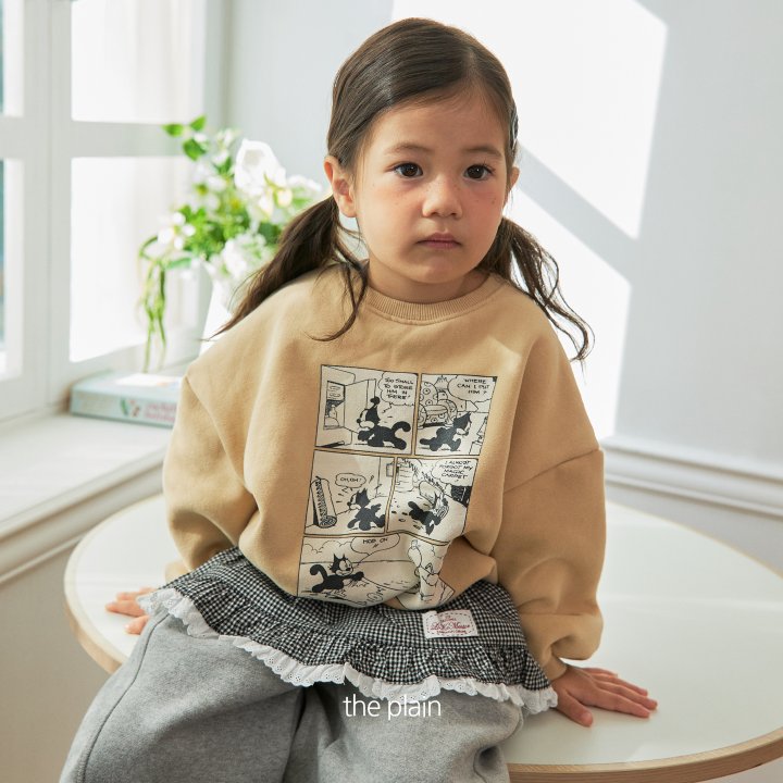 Plain - Korean Children Fashion - #magicofchildhood - Cartoon Sweatshirt - 6
