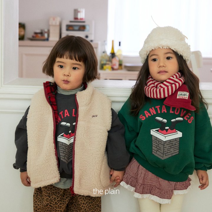 Plain - Korean Children Fashion - #magicofchildhood - Plain Check Apron - 4
