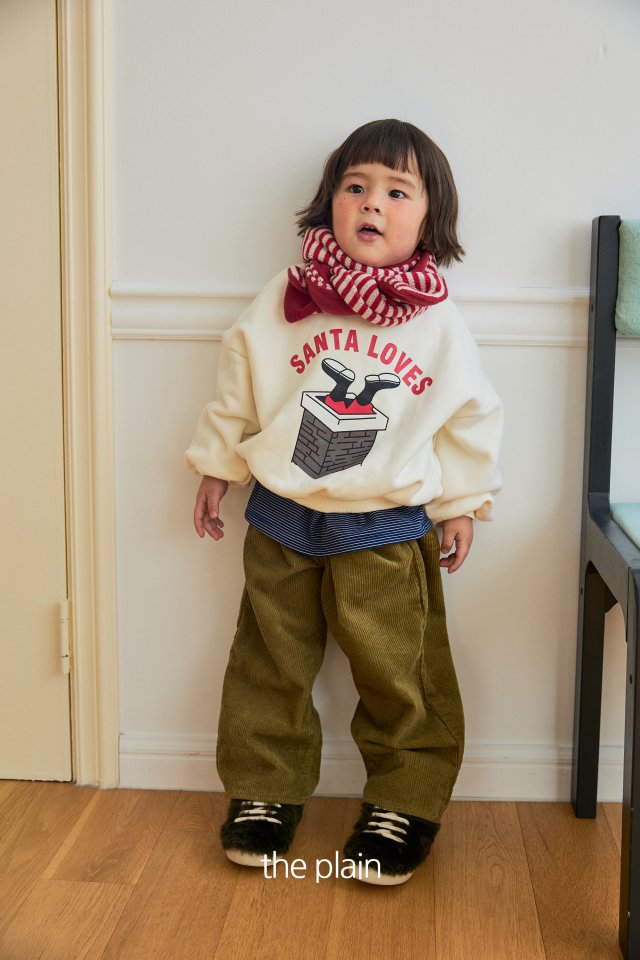Plain - Korean Children Fashion - #prettylittlegirls - Chimney Santa Sweatshirt - 9