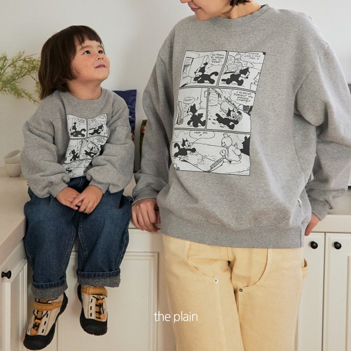 Plain - Korean Children Fashion - #prettylittlegirls - Cartoon Sweatshirt - 8