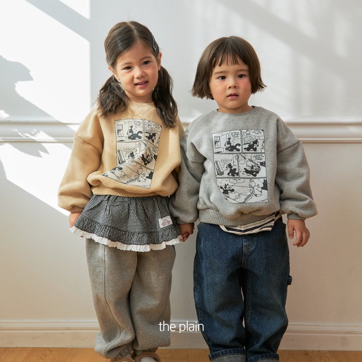Plain - Korean Women Fashion - #momslook - Cartoon Sweatshirt (Mom) - 5