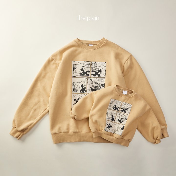 Plain - Korean Women Fashion - #momslook - Cartoon Sweatshirt (Mom) - 7