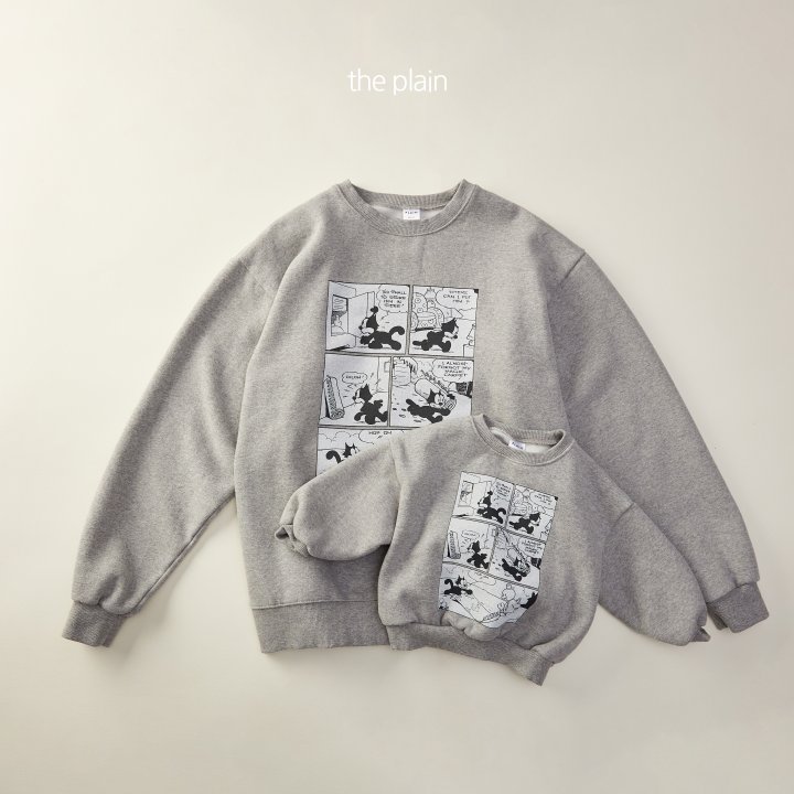 Plain - Korean Women Fashion - #momslook - Cartoon Sweatshirt (Mom) - 8
