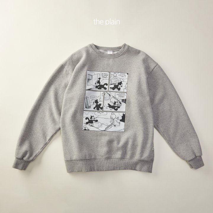 Plain - Korean Women Fashion - #vintageinspired - Cartoon Sweatshirt (Mom) - 11