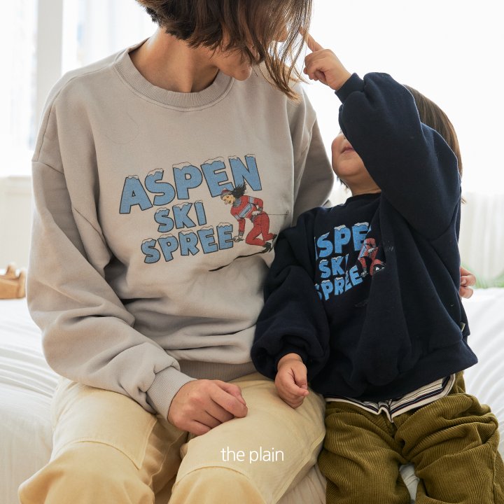 Plain - Korean Women Fashion - #momslook - Ski Sweatshirt (Mom) - 4