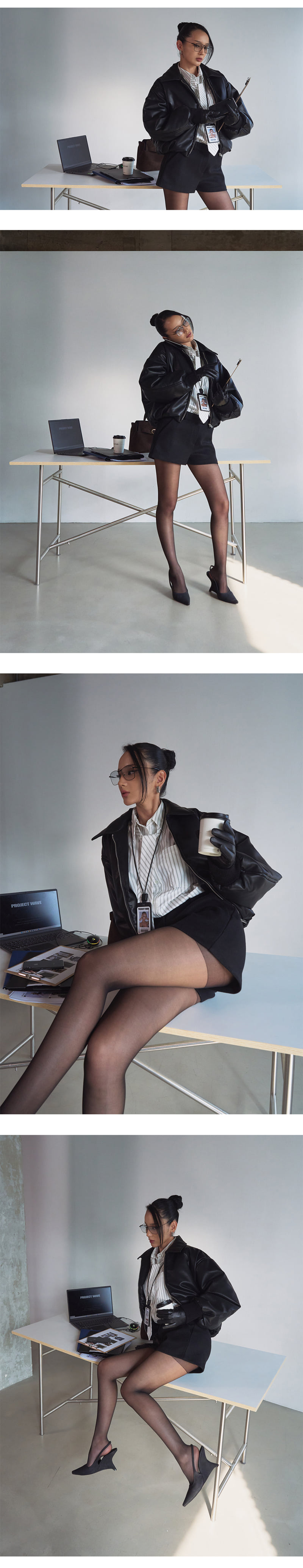 Project Wave - Korean Women Fashion - #momslook - Glow Crop Padded Jumper - 2