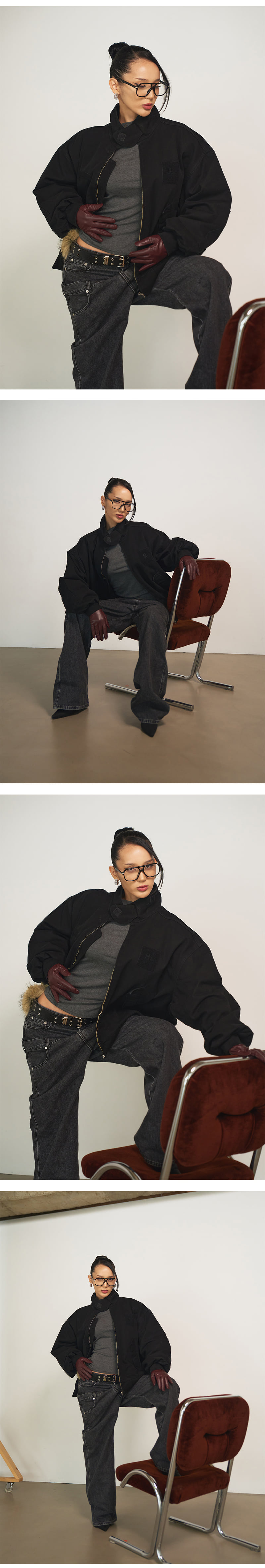 Project Wave - Korean Women Fashion - #momslook - PW Cotton Camo Quilted Jumper - 3