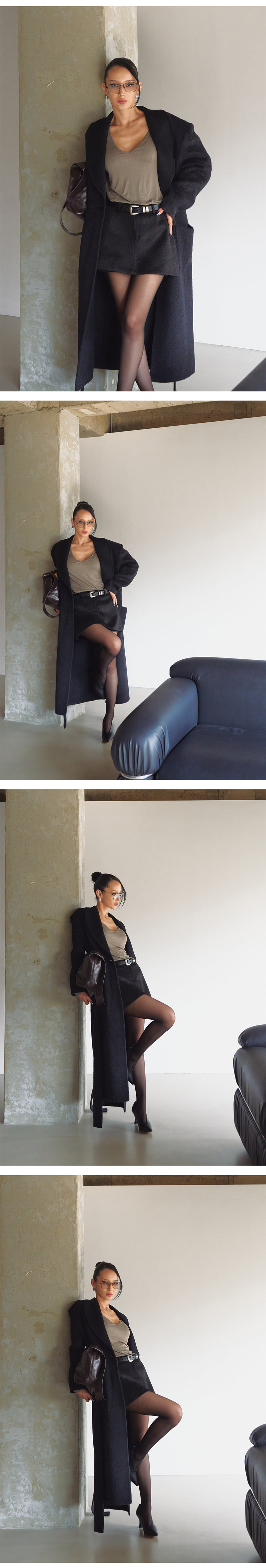 Project Wave - Korean Women Fashion - #womensfashion - Suri Alpaca Handmade Robe Coat - 4
