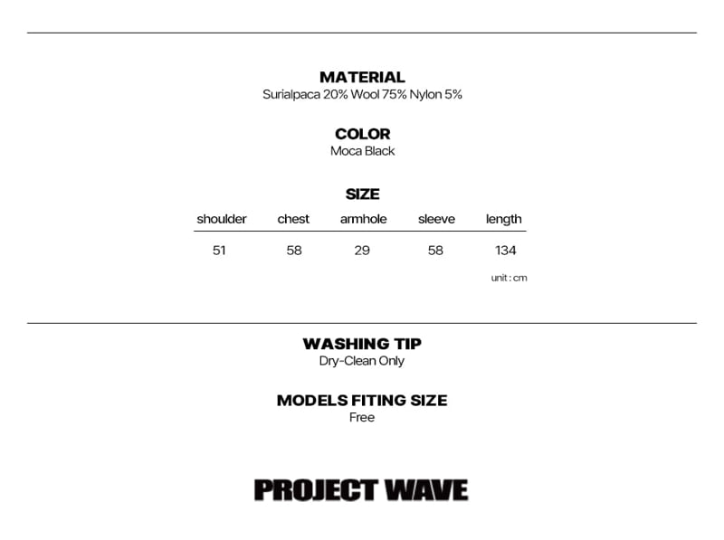 Project Wave - Korean Women Fashion - #momslook - Suri Alpaca Handmade Robe Coat - 9