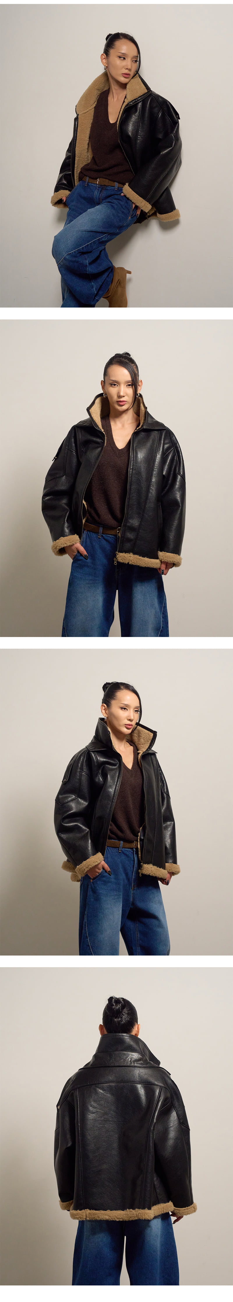 Project Wave - Korean Women Fashion - #momslook - Double Mustang Jumper - 3
