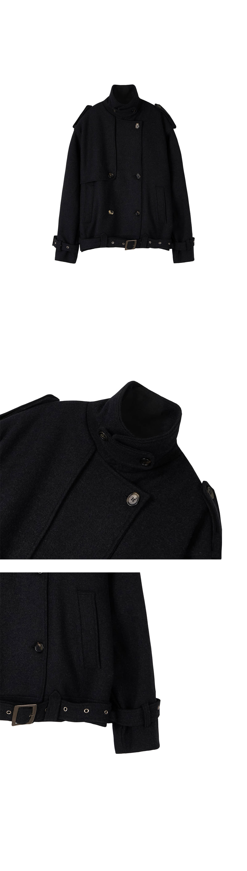 Project Wave - Korean Women Fashion - #momslook - Most Wool Half Coat - 10