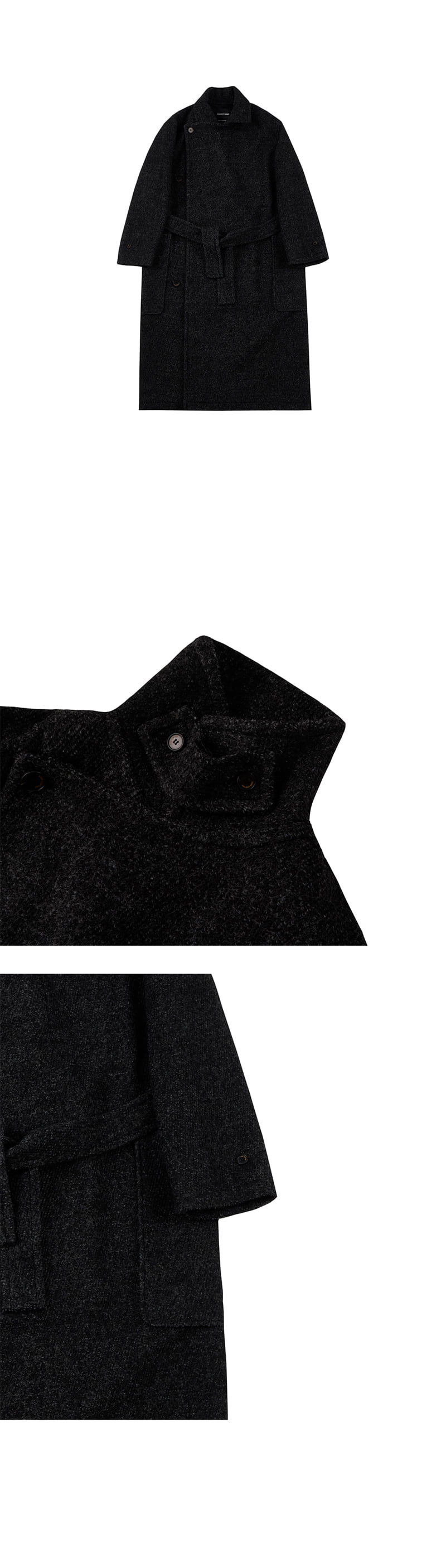 Project Wave - Korean Women Fashion - #momslook - Wool Wrap Long Coat - 5