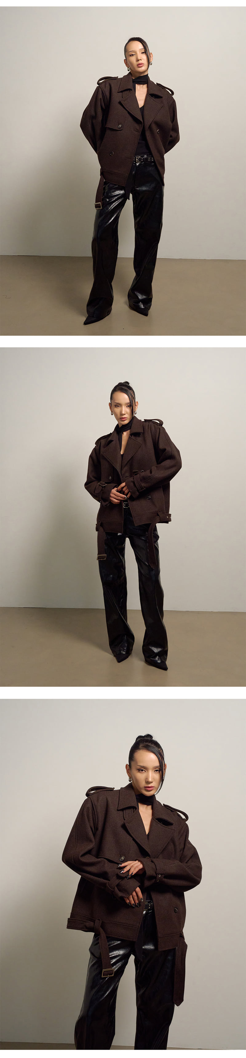 Project Wave - Korean Women Fashion - #womensfashion - Crumbled Glossy Pants