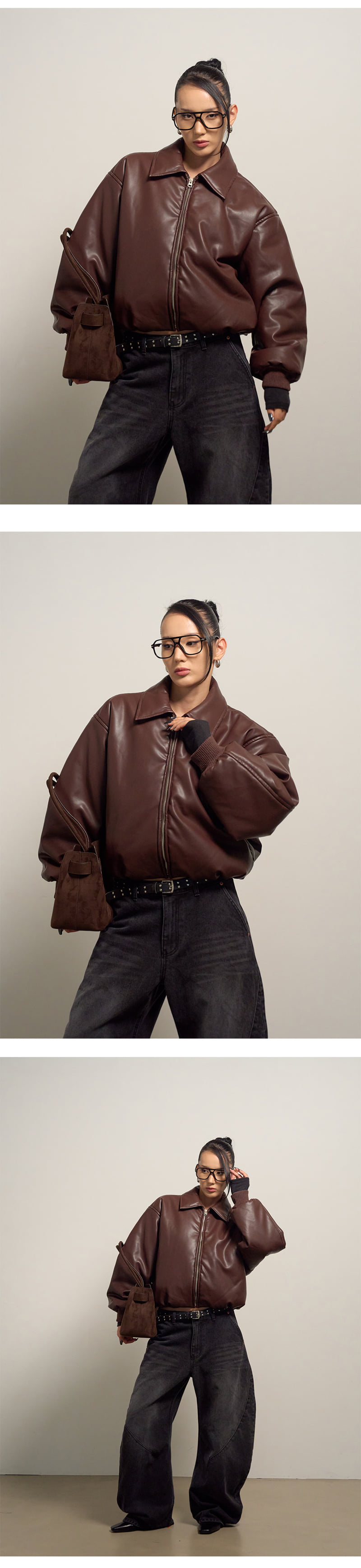 Project Wave - Korean Women Fashion - #womensfashion - Glow Crop Padded Jumper - 5