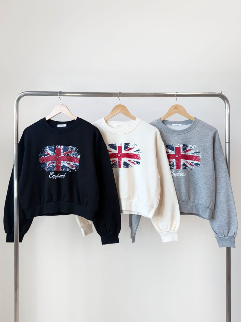 Queensmade - Korean Women Fashion - #momslook - England Crop Sweatshirt - 12