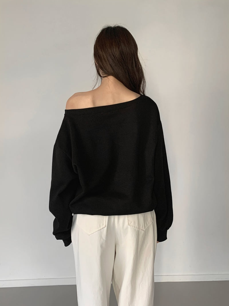 Queensmade - Korean Women Fashion - #momslook - Joy Off Shoulder Tee - 9