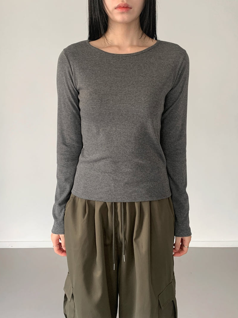 Queensmade - Korean Women Fashion - #momslook - Nine Long Sleeve Tee - 10
