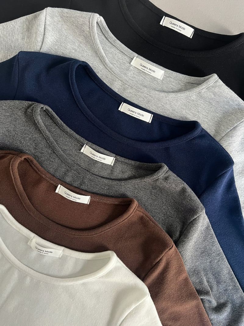 Queensmade - Korean Women Fashion - #momslook - Nine Long Sleeve Tee - 11