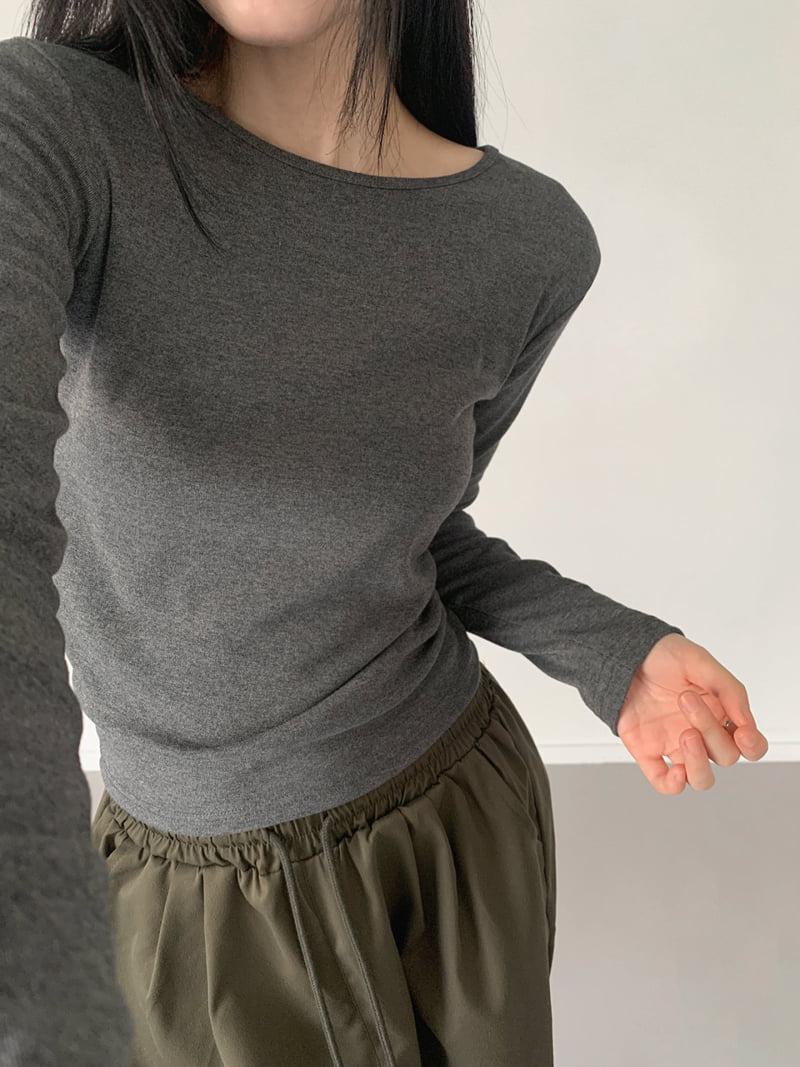 Queensmade - Korean Women Fashion - #momslook - Nine Long Sleeve Tee - 7
