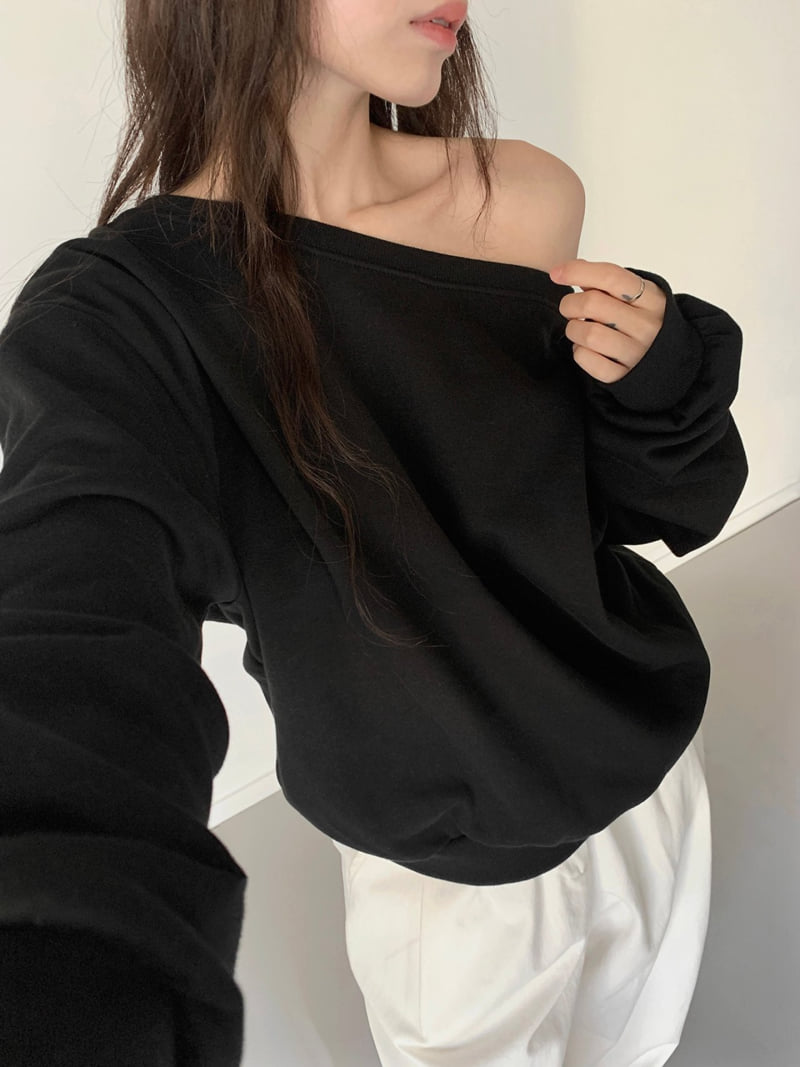 Queensmade - Korean Women Fashion - #womensfashion - Joy Off Shoulder Tee - 8