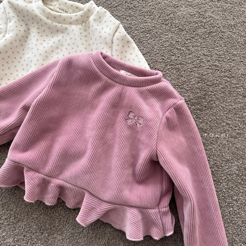 Raker - Korean Baby Fashion - #babyclothing - Ribbed Mink Tee - 2