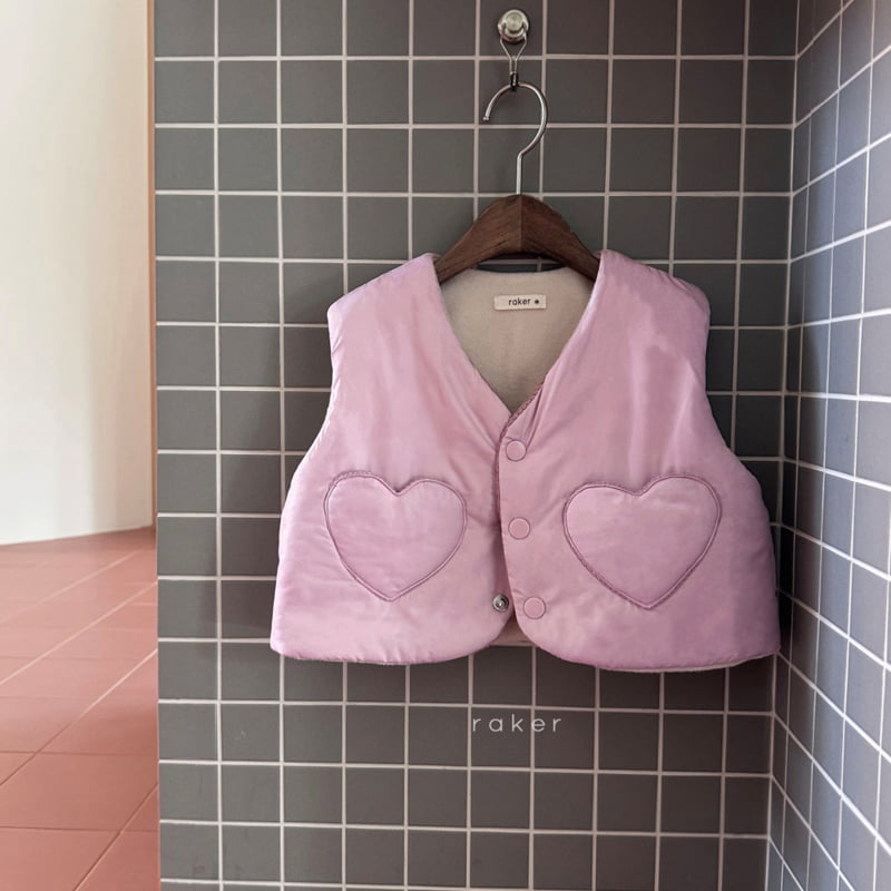 Raker - Korean Baby Fashion - #babyclothing - Heart Pocket Vest