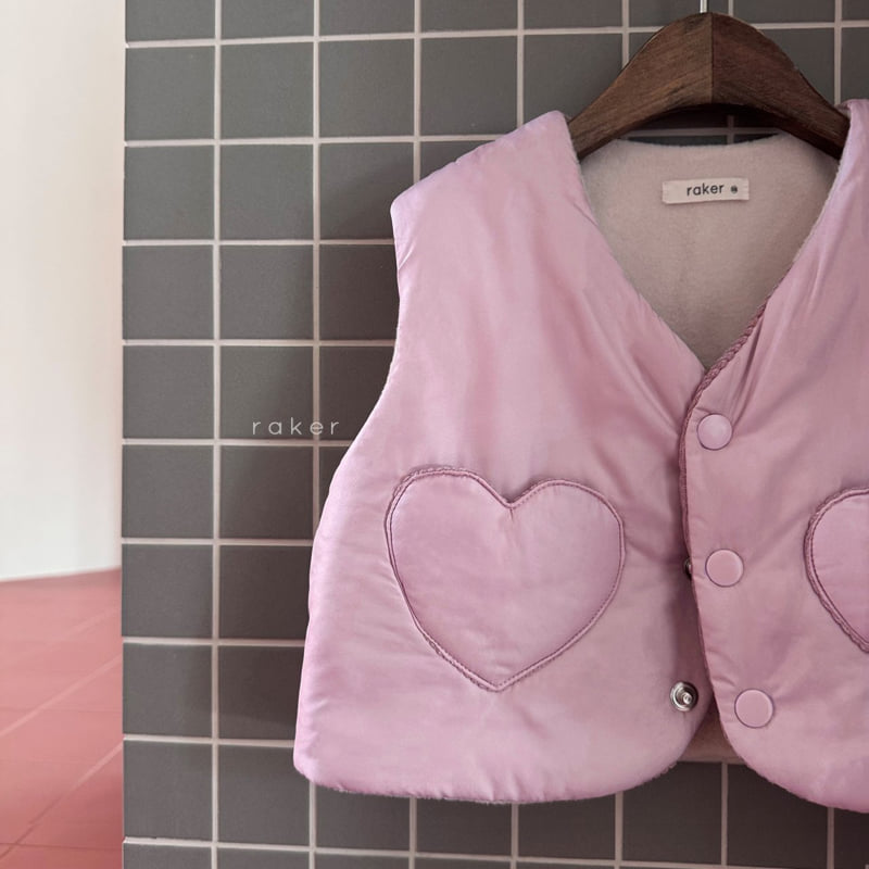 Raker - Korean Baby Fashion - #babyfashion - Heart Pocket Vest - 2