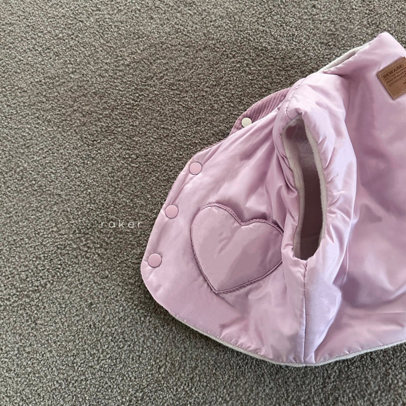 Raker - Korean Baby Fashion - #babyfever - Heart Pocket Vest - 4