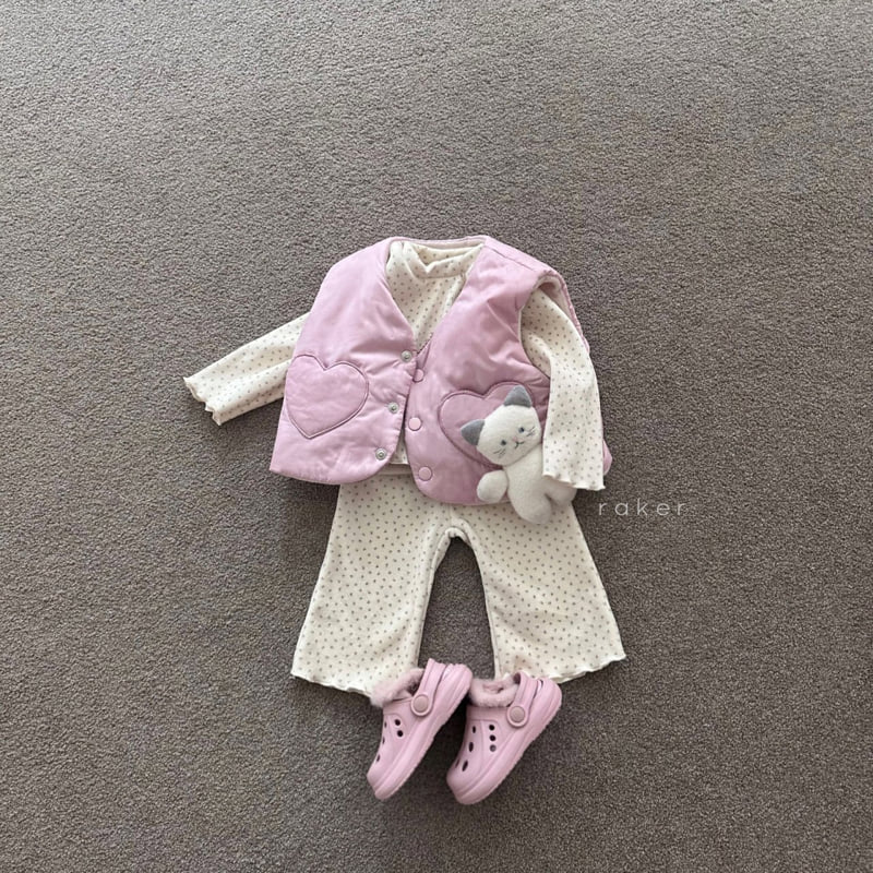 Raker - Korean Baby Fashion - #babylifestyle - Heart Pocket Vest - 5