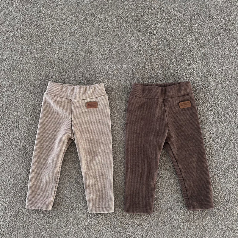 Raker - Korean Baby Fashion - #babywear - Jjangjjing Brushed Leggings